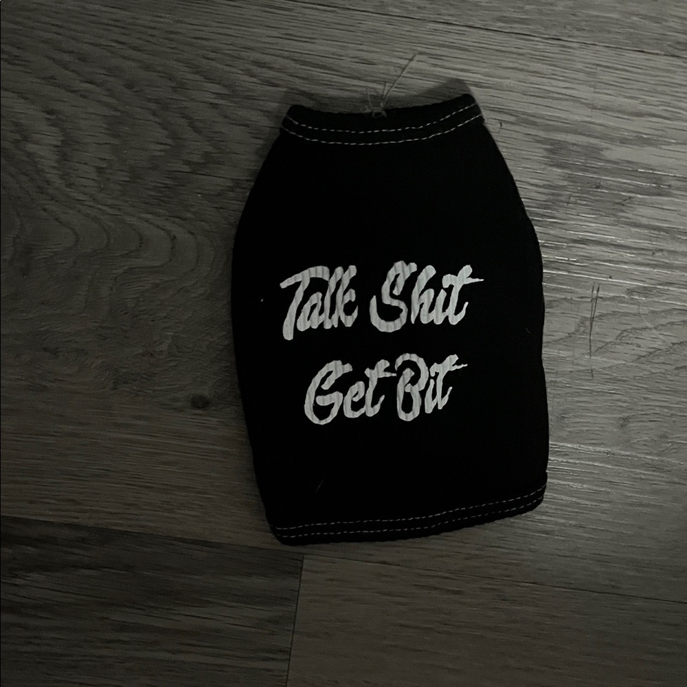 Black Graphic dog talk